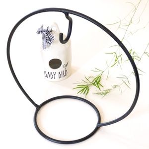 Rae Dunn Inspired Round Birdhouse Stand Mini BH